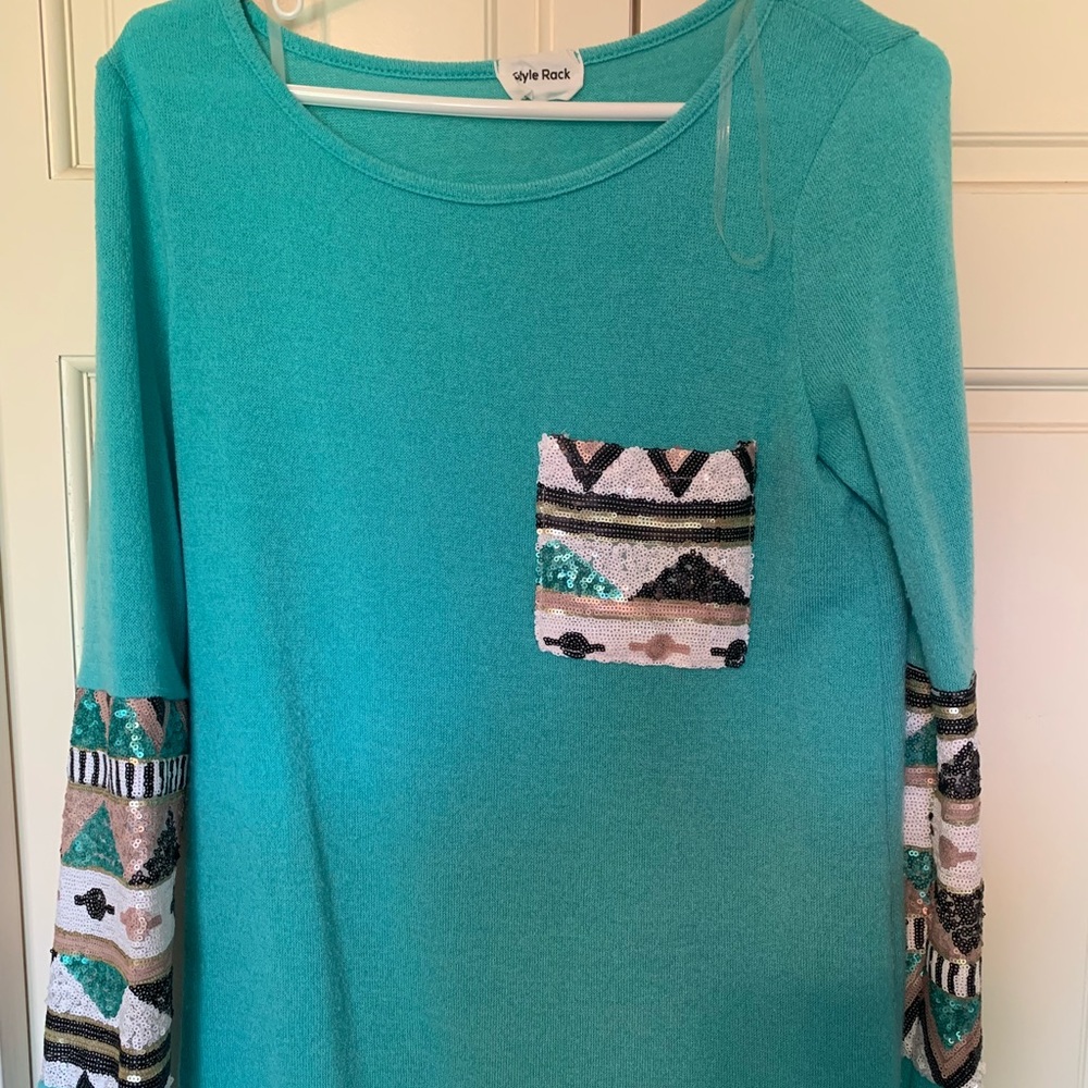 Aztec sequin shirt